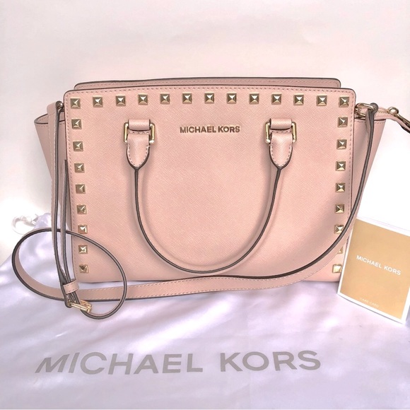 🆕 Michael Kors SELMA Satchel Shoulder Bag Blush